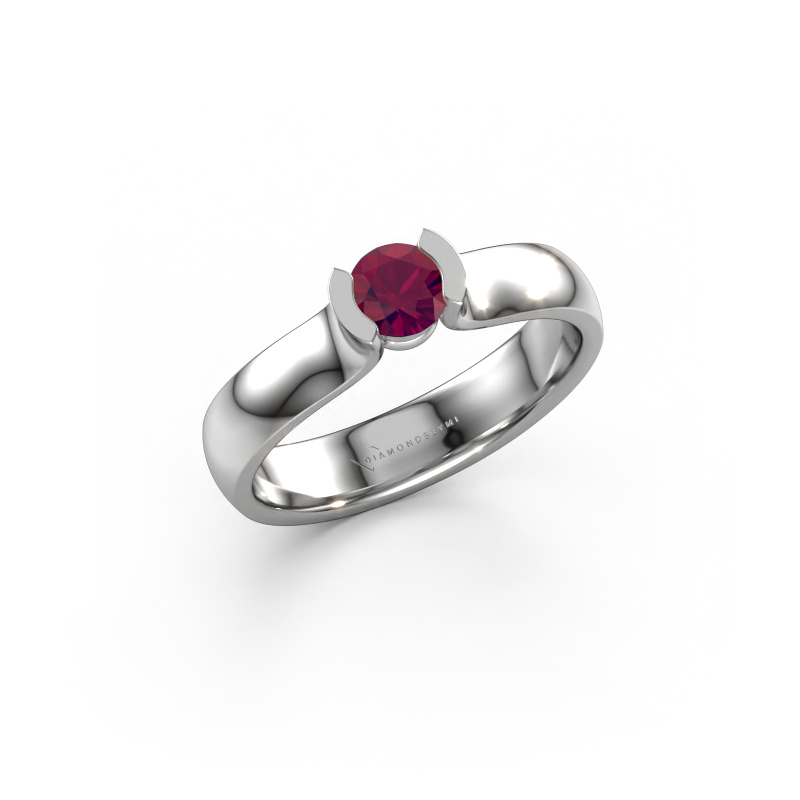 Image of Ring Ophelia 950 platinum Rhodolite 4.2 mm