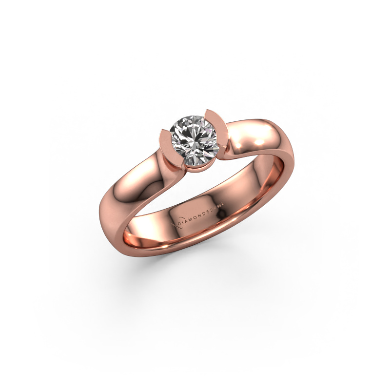 Image of Ring Ophelia 585 rose gold Diamond 0.40 crt
