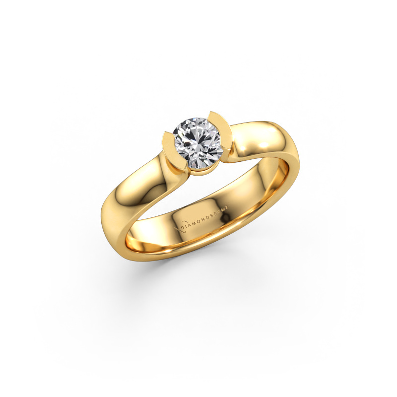 Bild av Ring Ophelia 585 gult guld Diamant 0.40 crt