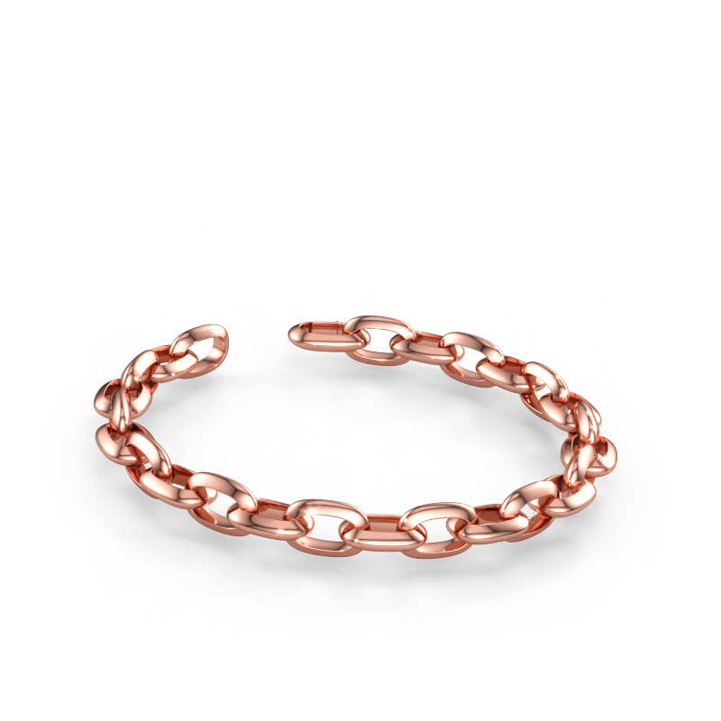 Immagine di Bracciale Oval link 1 10.0 Solido - 585 oro rosa