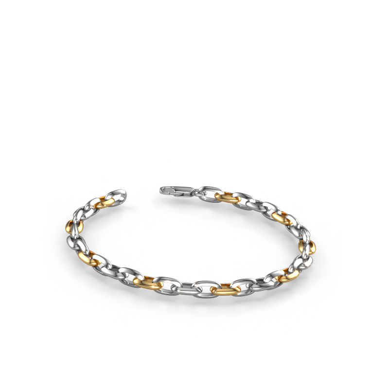 Bild von Armband Oval link 1 6.0 Massiv - 585 Weißgold