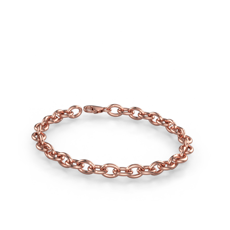 Bild von Armband Oval link 3 8.0 Massiv - 585 Roségold