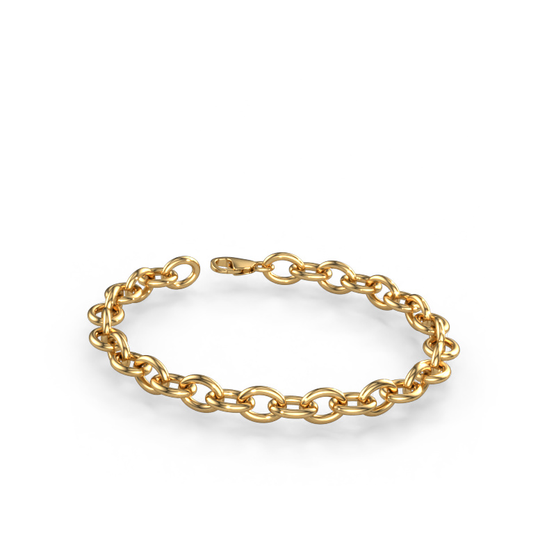 Afbeelding van Armband Oval link 3 9.0 Massief - 585 goud