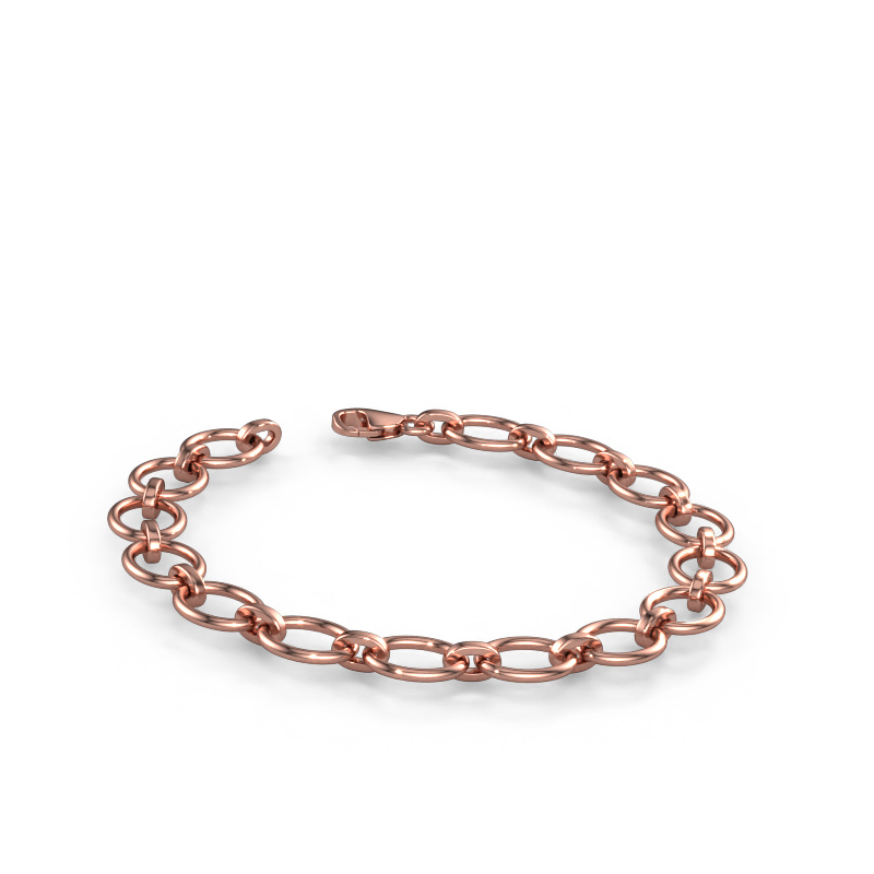 Bild von Armband Oval link 4 12mm Massiv - 585 Roségold