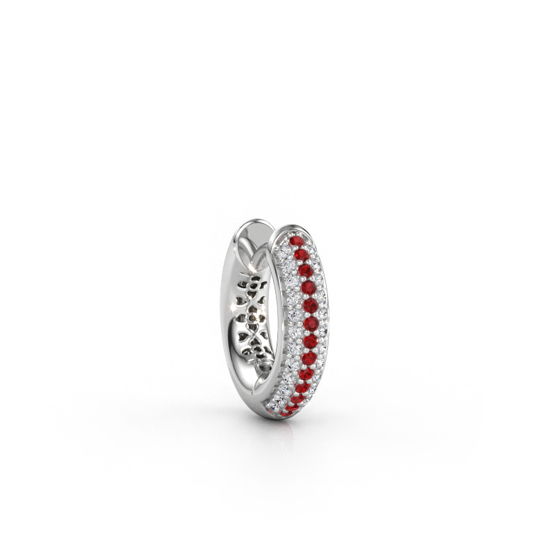 Immagine di Orecchino da uomo Owen 14mm 950 platino Rubino 1 mm