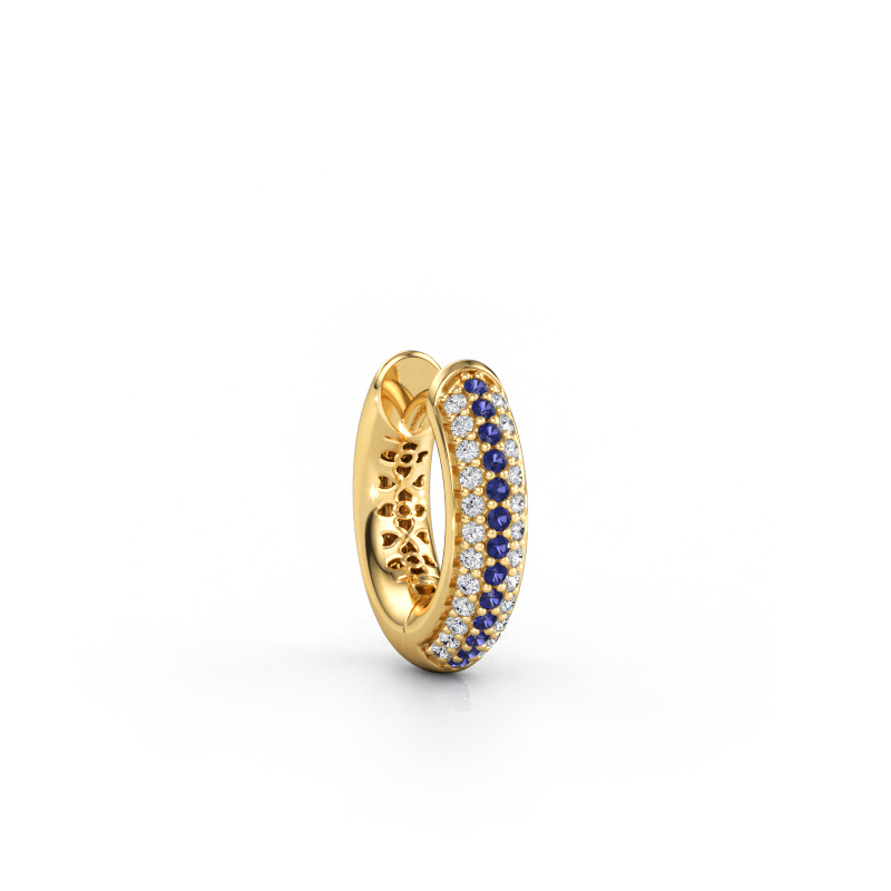Bild av örhänge för män Owen 14mm 585 gult guld Safir 1 mm