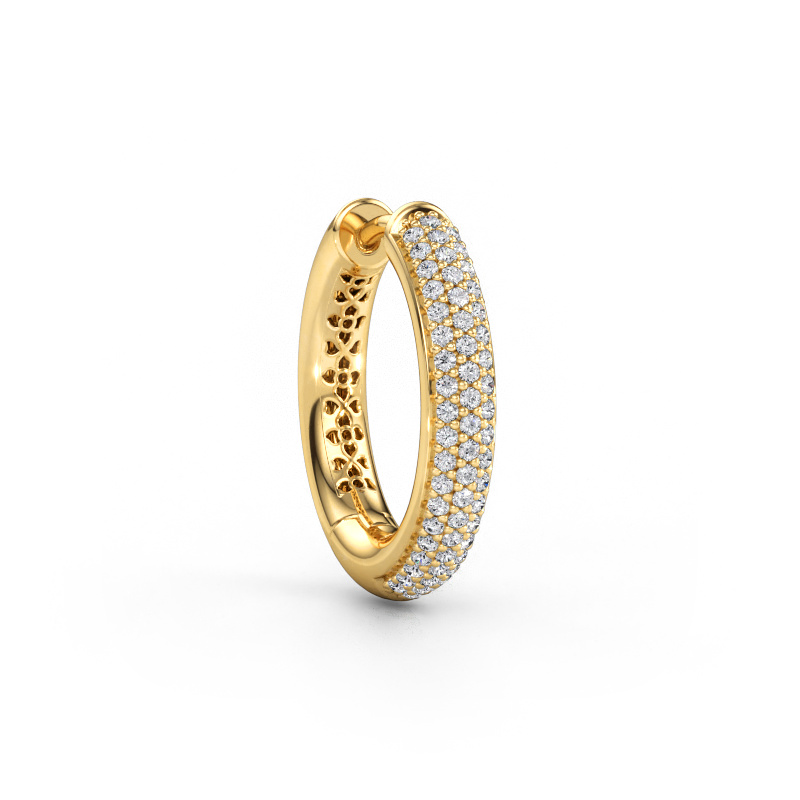 Immagine di Orecchino da uomo Owen 19mm 585 oro Diamante 0.29 crt