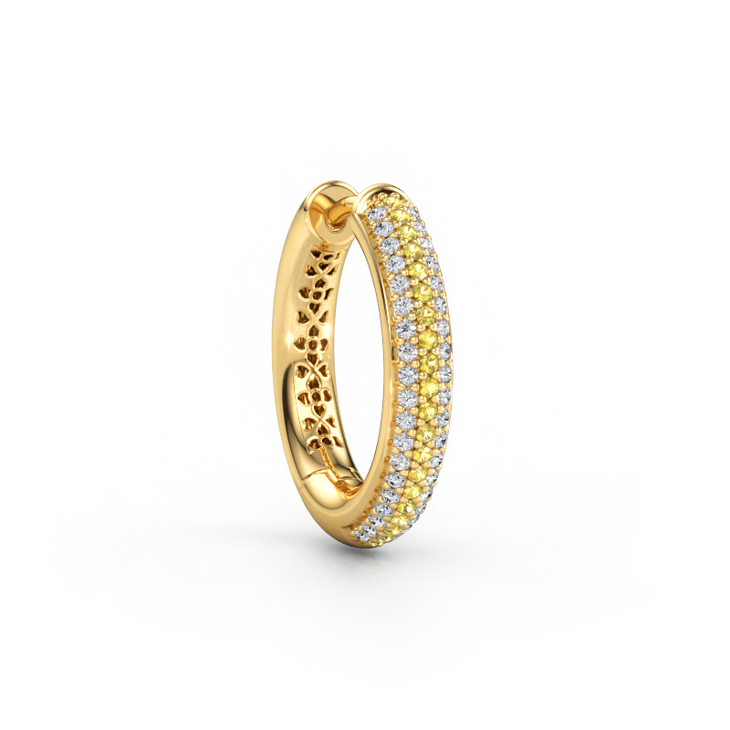 Immagine di Orecchino da uomo Owen 19mm 585 oro Zaffiro giallo 1 mm