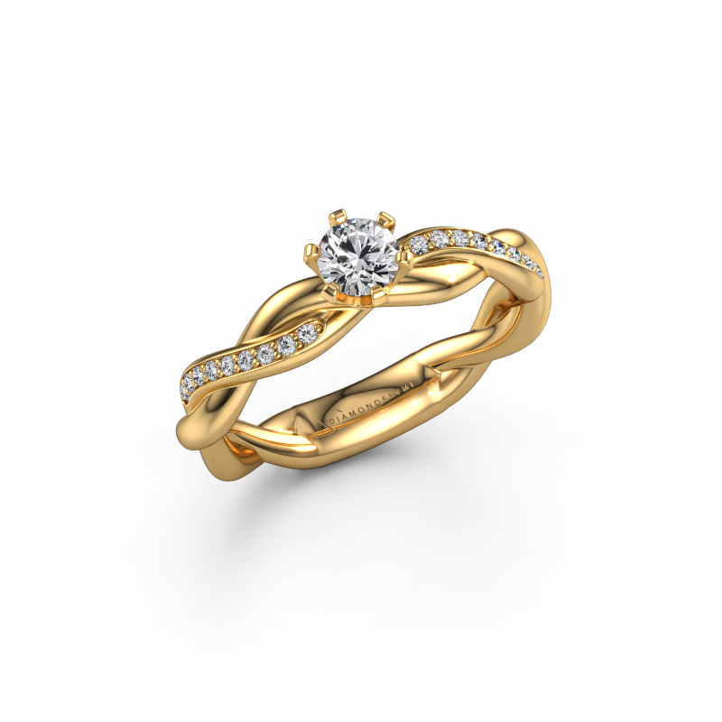 Image of Engagement ring Page 585 gold Diamond 0.340 crt