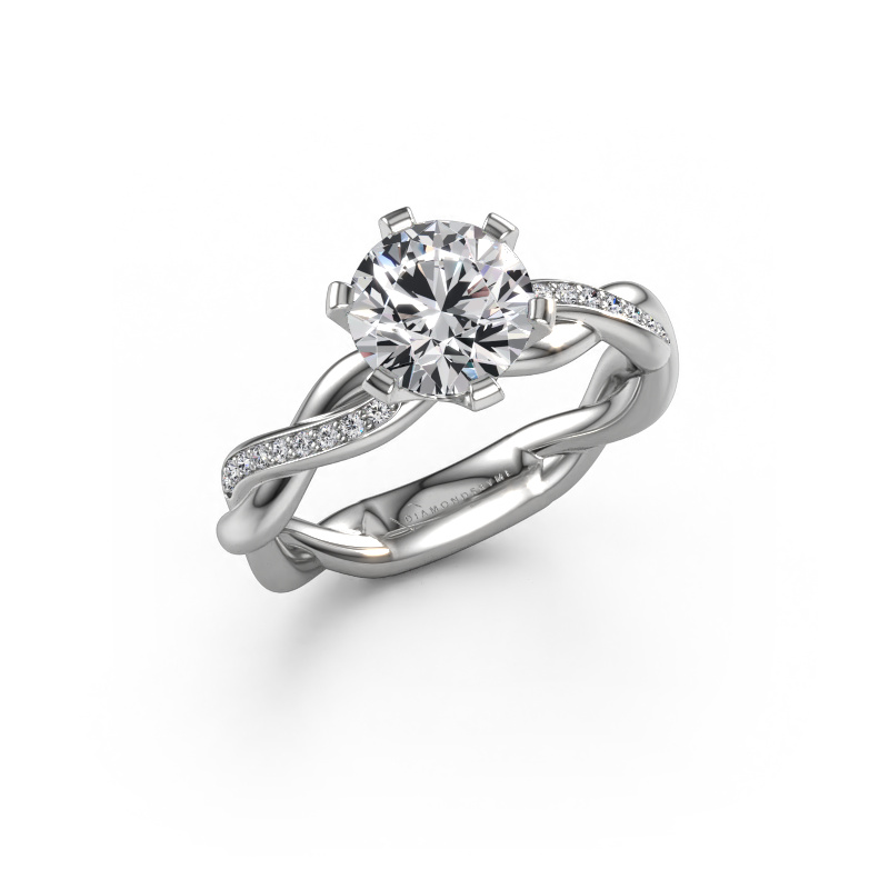 Image of Engagement ring Page 950 platinum Lab grown diamond 1.59 crt