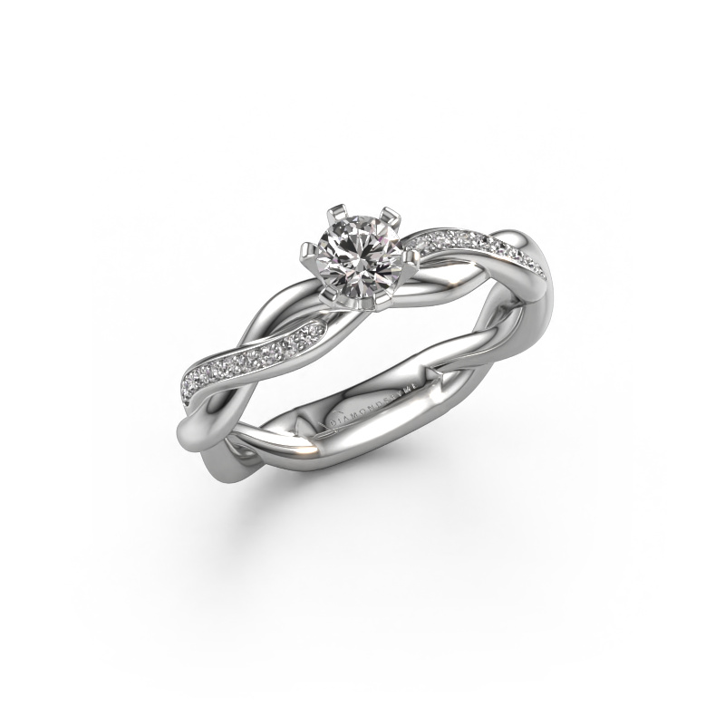 Image of Engagement ring Page 585 white gold Diamond 0.39 crt