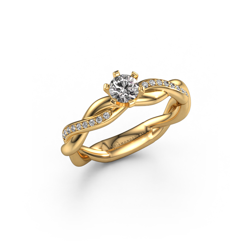 Image of Engagement ring Page 585 gold Diamond 0.39 crt