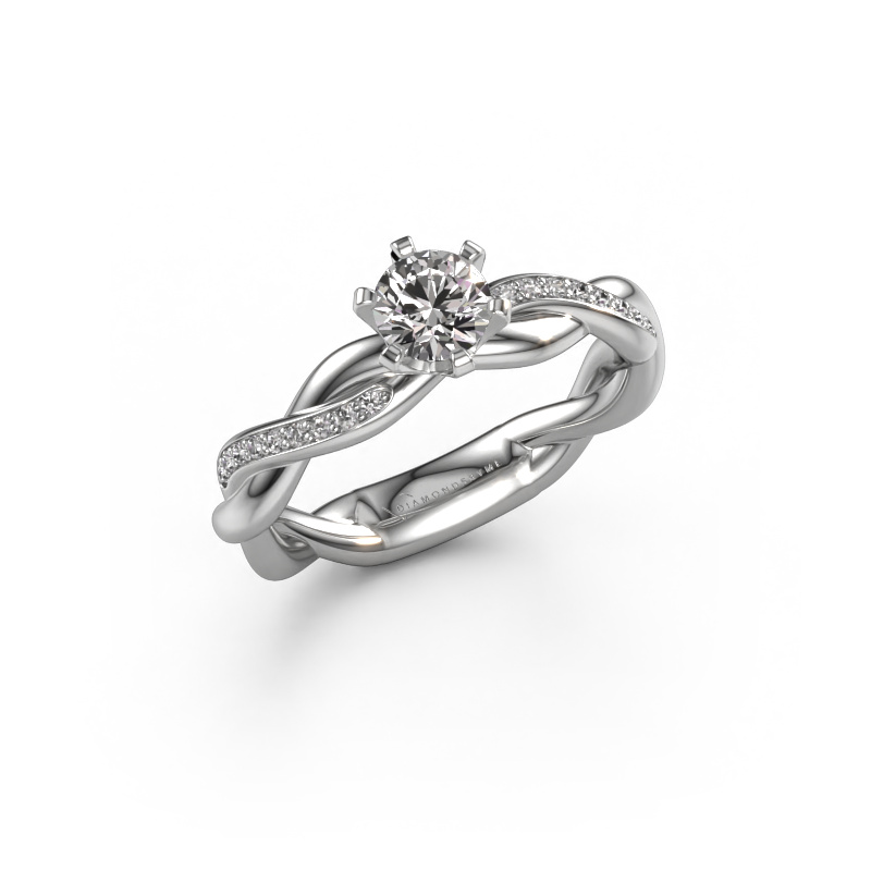 Image of Engagement ring Page 585 white gold Diamond 0.49 crt