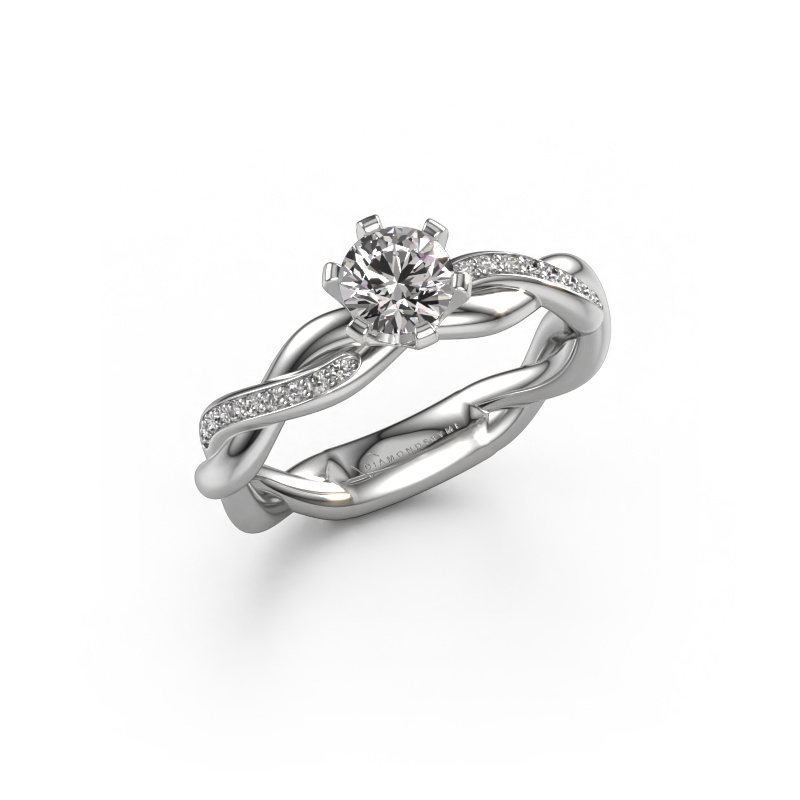 Image of Engagement ring Page 950 platinum Diamond 0.59 crt