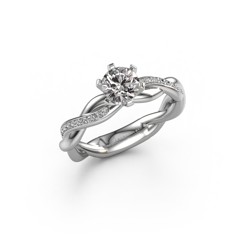 Afbeelding van Verlovingsring Page 585 witgoud Zirkonia 5.4 mm