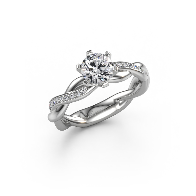 Bild von Verlobungsring Page 950 Platin Diamant 0.790 crt