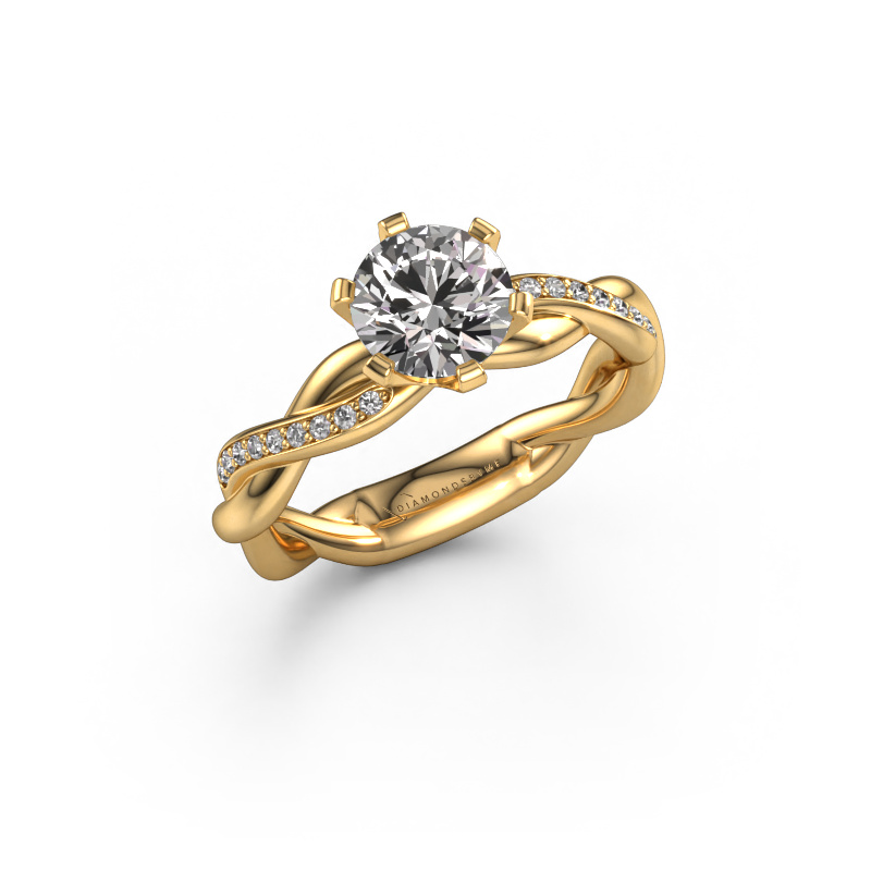 Image of Engagement ring Page 585 gold Diamond 1.09 crt
