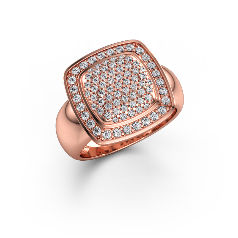 Immagine di Anello paige 585 oro rosa Diamante lab grown 0.658 crt