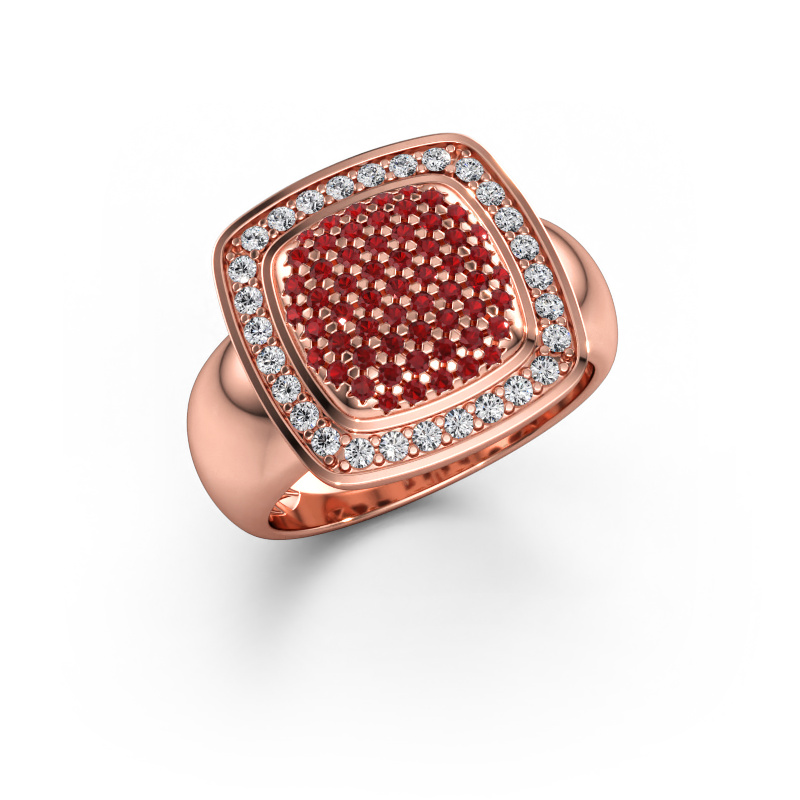 Bild av Ring paige 585 roséguld Rubin 0.9 mm
