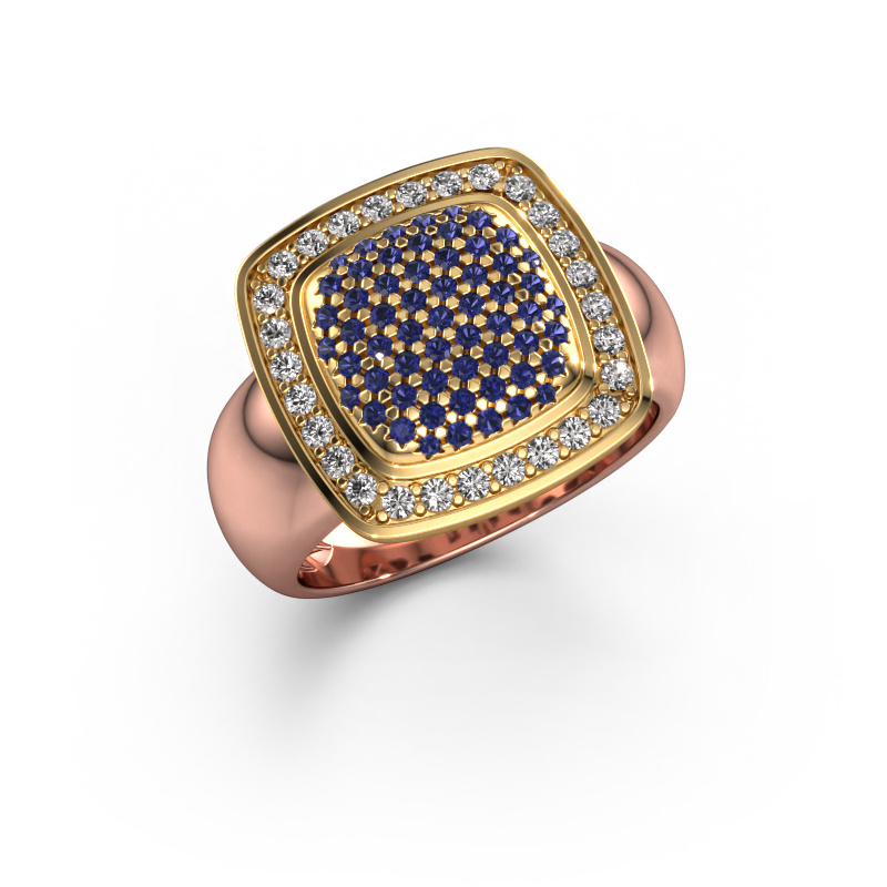 Image of Ring paige 585 rose gold Sapphire 0.9 mm