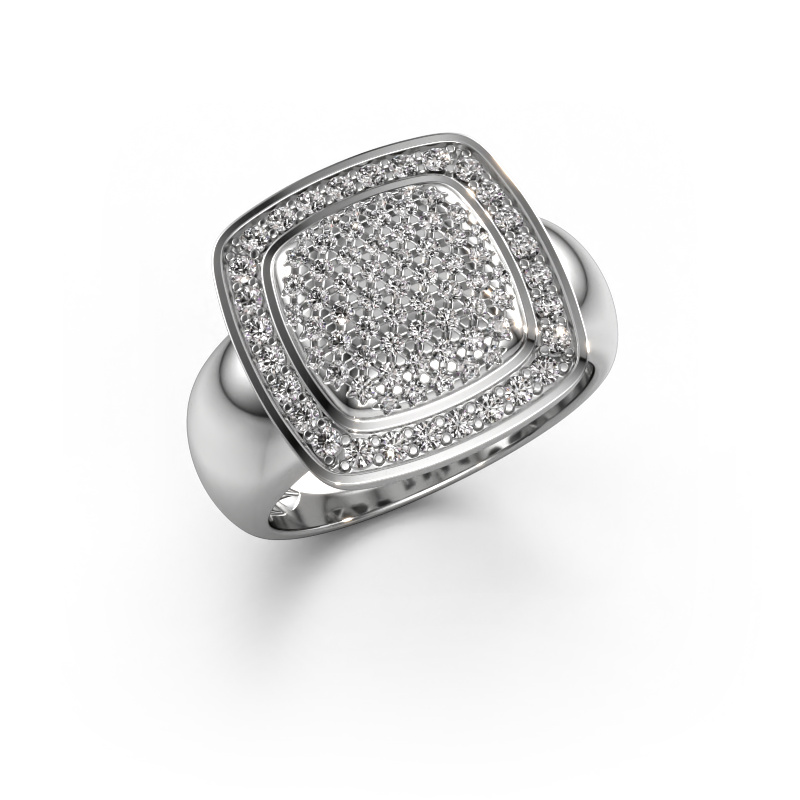 Image of Ring paige 950 platinum Zirconia 0.9 mm