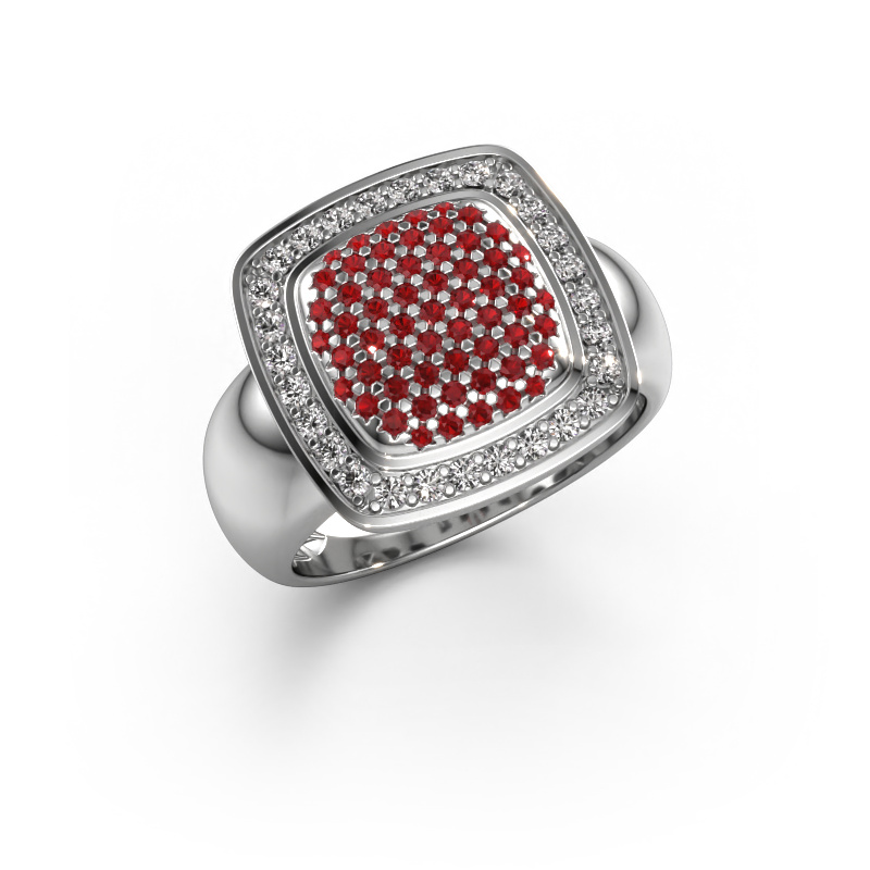Image of Ring paige 950 platinum Ruby 0.9 mm