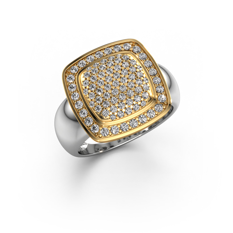 Image of Ring paige 585 white gold Zirconia 0.9 mm