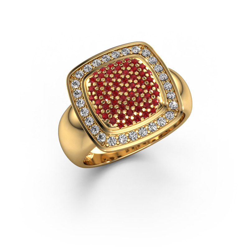 Image of Ring paige 585 gold Ruby 0.9 mm