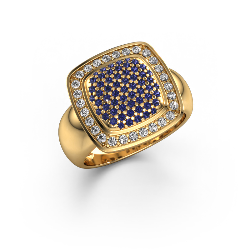 Image de Bague paige 585 or jaune Saphir 0.9 mm
