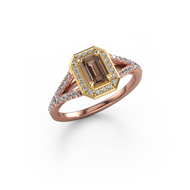 Bild von Verlobungsring Pamela EME 585 Roségold Braun Diamant 0.987 crt