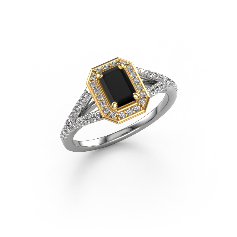 Bild von Verlobungsring Pamela EME 585 Weißgold Schwarz Diamant 1.127 crt