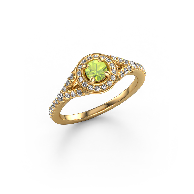 Bild von Verlobungsring Pamela RND 585 Gold Peridot 4 mm