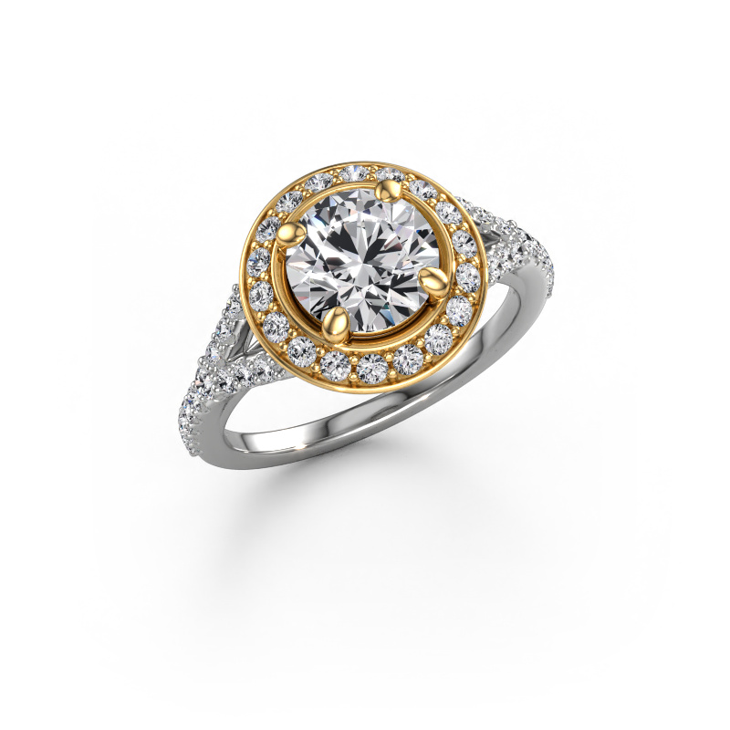 Bild von Verlobungsring Pamela RND 585 Weißgold Lab-grown Diamant 2.04 crt