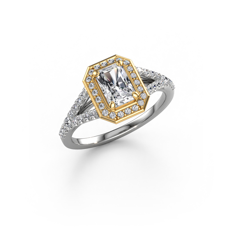 Bild von Verlobungsring Pamela RAD 585 Weißgold Lab-grown Diamant 1.037 crt