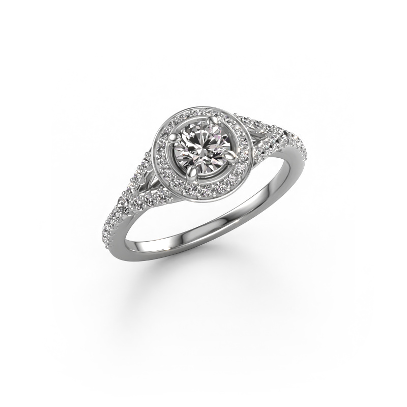 Bild von Verlobungsring Pamela RND 950 Platin Diamant 0.677 crt