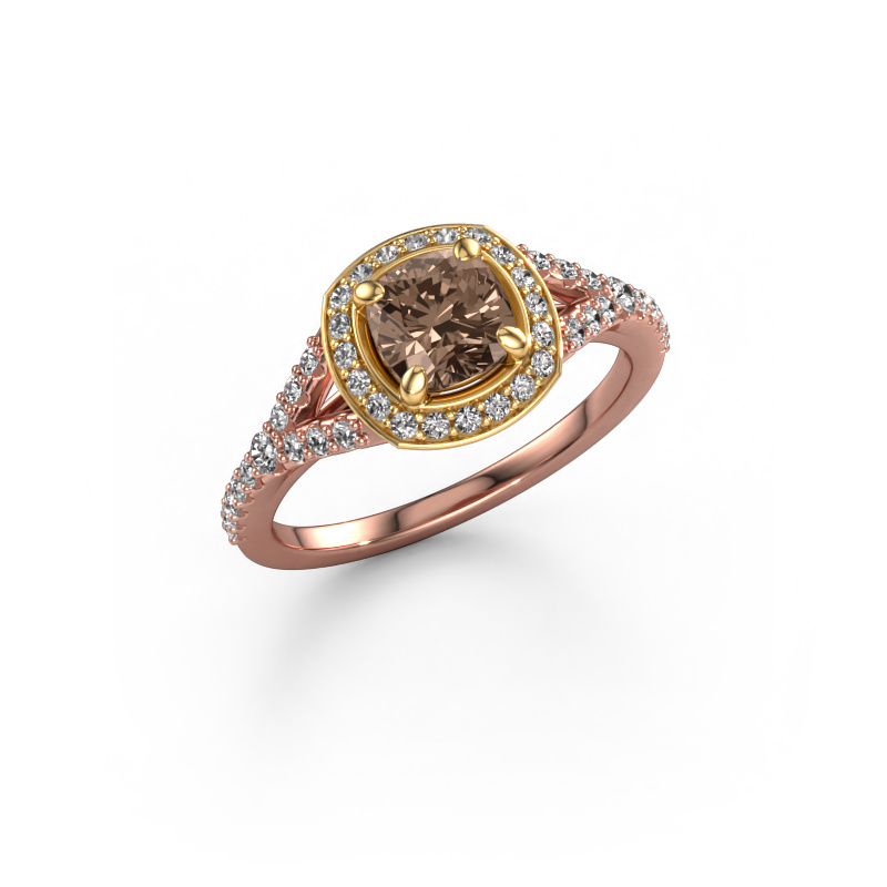 Bild von Verlobungsring Pamela CUS 585 Roségold Braun Diamant 1.362 crt