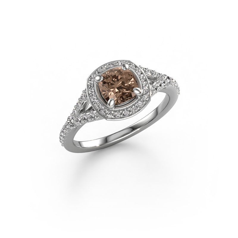 Image of Engagement ring Pamela CUS 950 platinum Brown diamond 1.362 crt