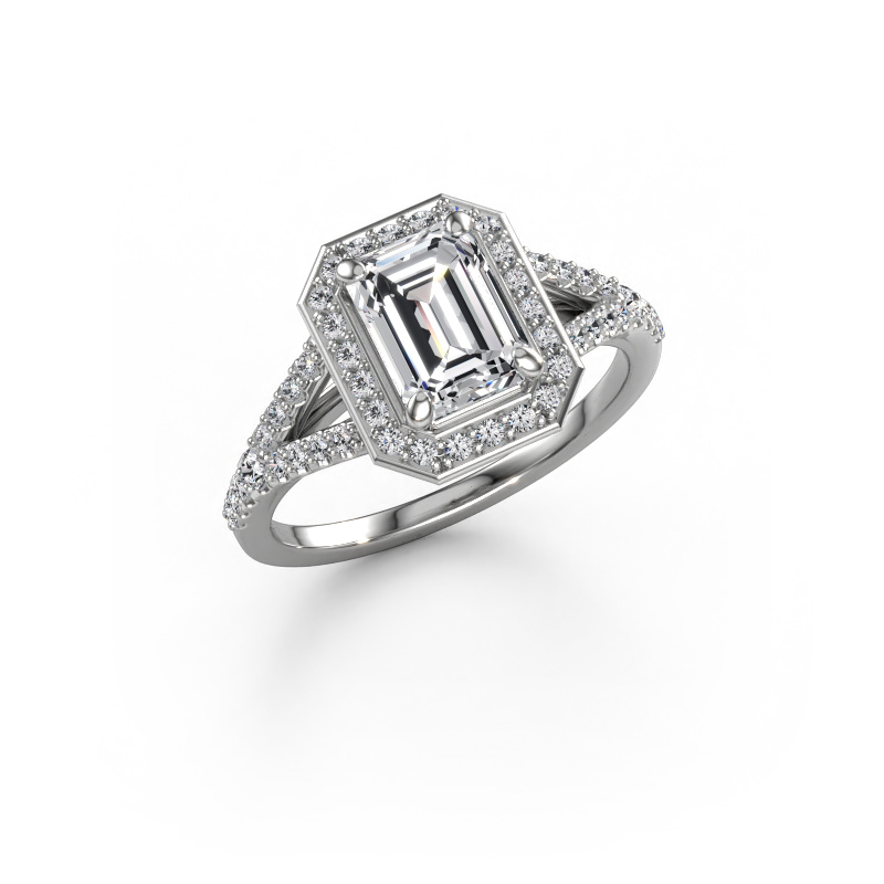 Image of Engagement ring Pamela EME 950 platinum Diamond 1.835 crt