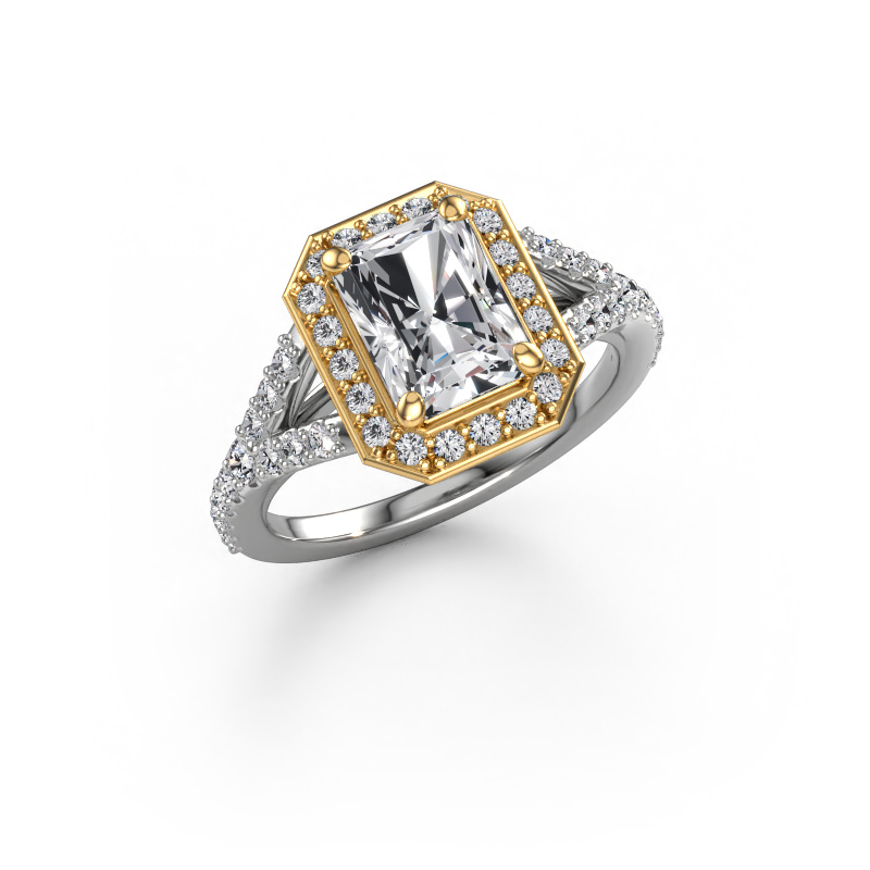 Bild von Verlobungsring Pamela RAD 585 Weißgold Diamant 2.27 crt