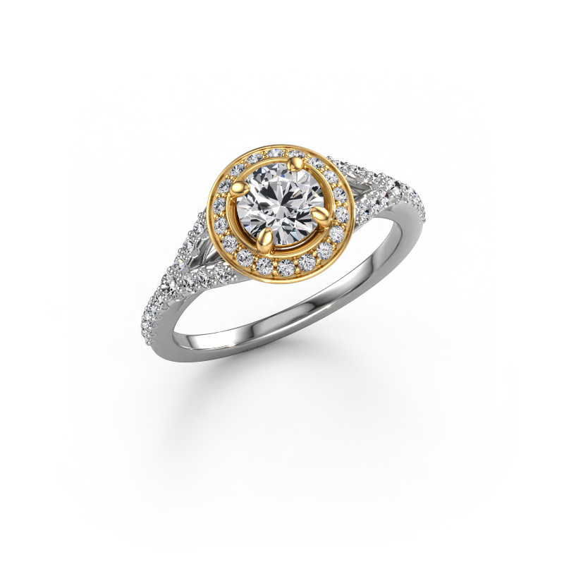 Bild von Verlobungsring Pamela RND 585 Weißgold Lab-grown Diamant 0.936 crt