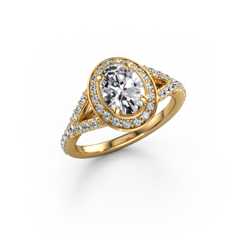Bild von Verlobungsring Pamela OVL 585 Gold Lab-grown Diamant 1.594 crt