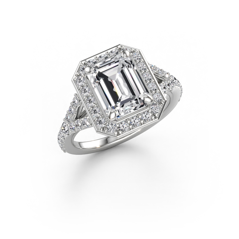 Immagine di Anello di fidanzamento Pamela EME 585 oro bianco Diamante lab grown 3.12 crt