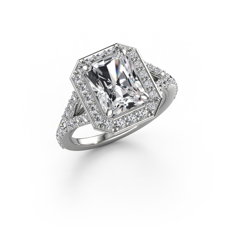 Image de Bague de fiançailles Pamela RAD 950 platine Diamant 3.12 crt