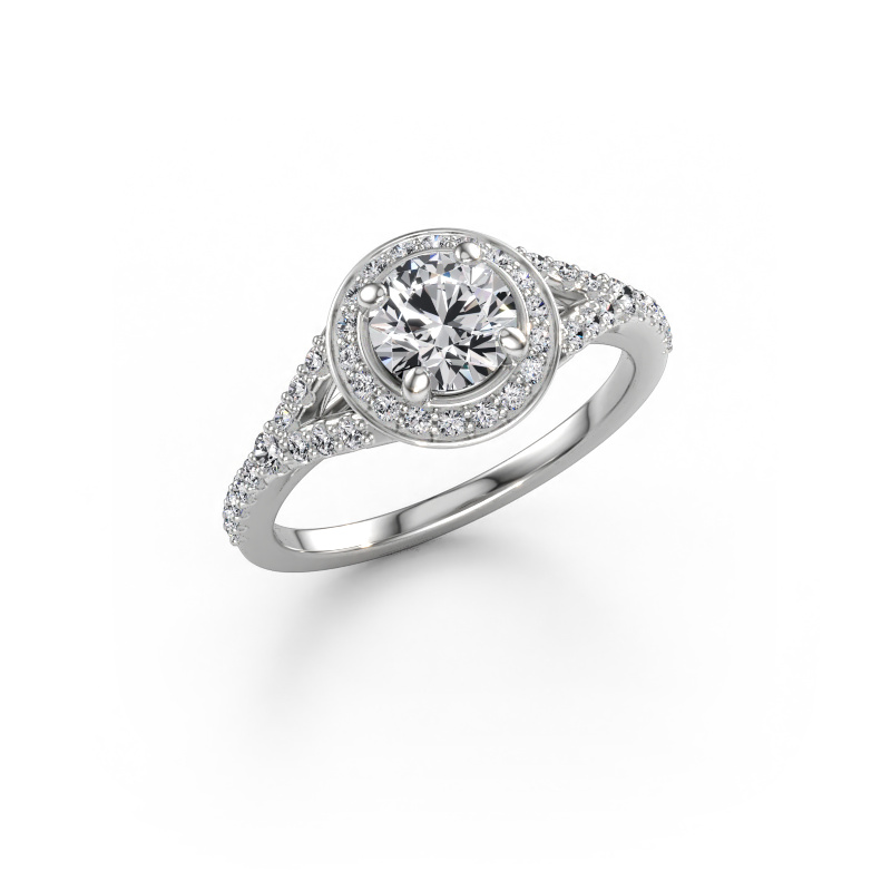 Immagine di Anello di fidanzamento Pamela RND 950 platino Diamante lab grown 1.105 crt