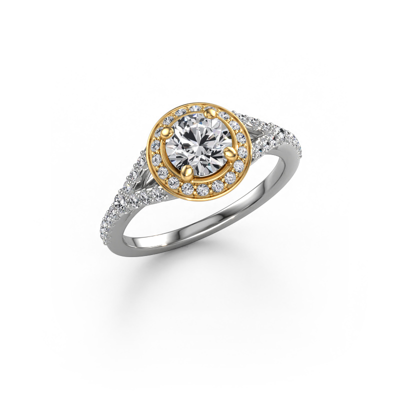 Bild von Verlobungsring Pamela RND 585 Weißgold Lab-grown Diamant 1.105 crt
