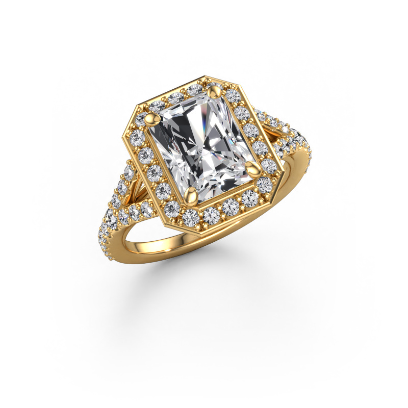 Image of Engagement ring Pamela RAD 585 gold Diamond 3.12 crt