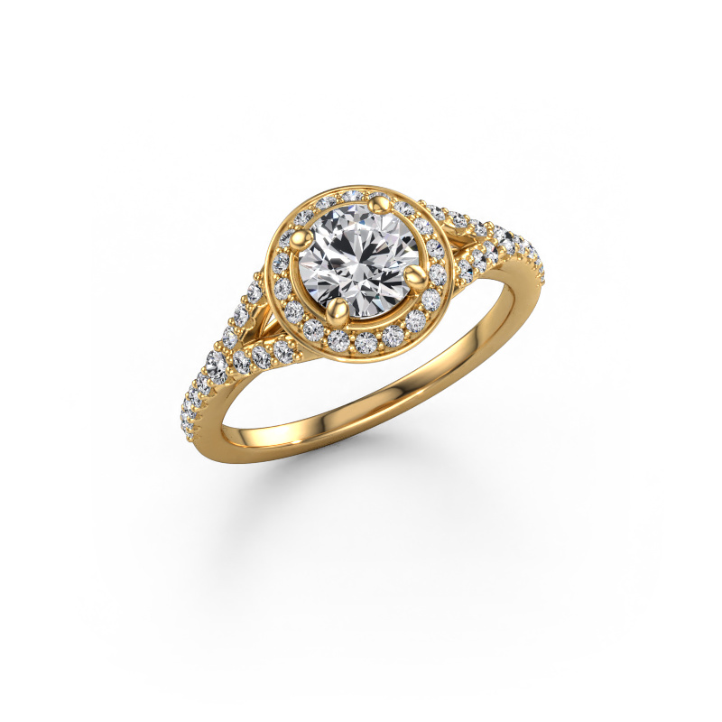 Image of Engagement ring Pamela RND 585 gold Lab grown diamond 1.105 crt