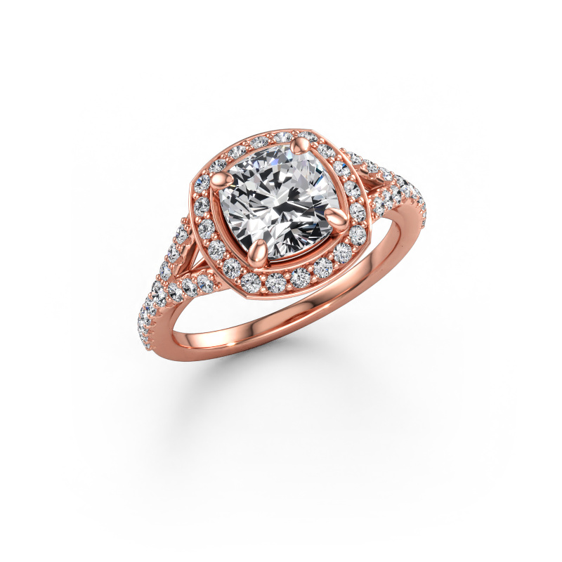 Immagine di Anello di fidanzamento Pamela CUS 585 oro rosa Diamante 2.47 crt