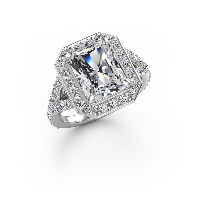 Immagine di Anello di fidanzamento Pamela RAD 950 platino Diamante lab grown 4.396 crt