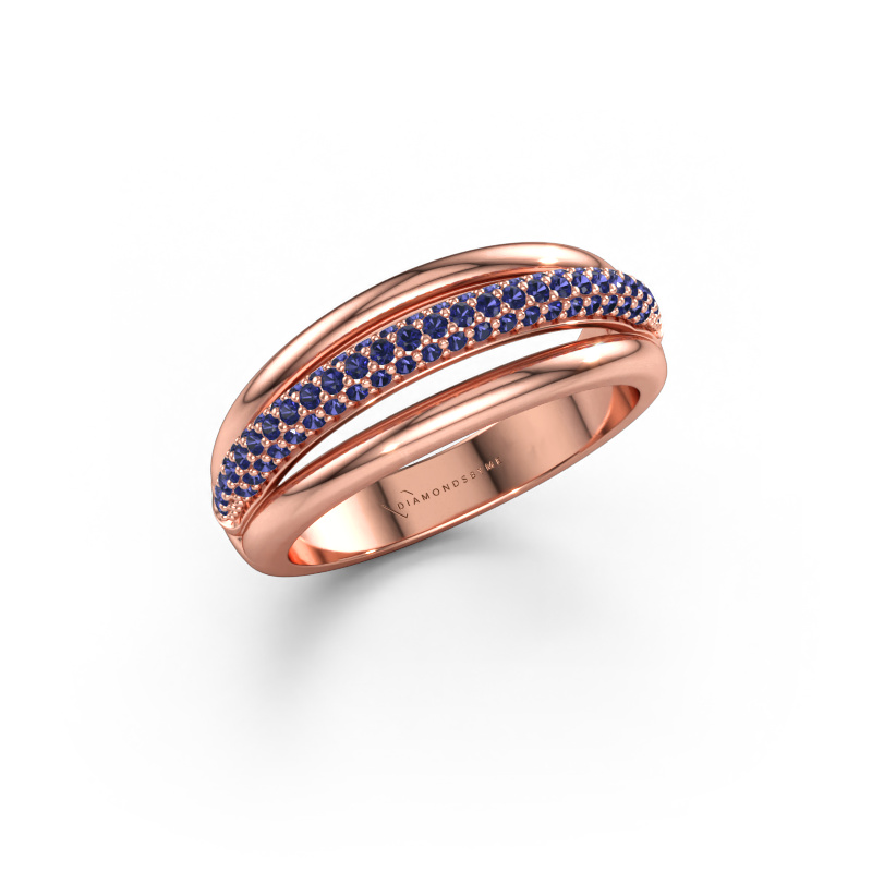 Bild av Ring paris 585 roséguld Safir 1 mm